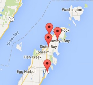 Door County Map
